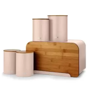 Tower Scandi 5 Piece Storage Set - Pink Clay