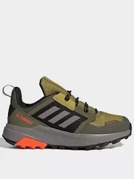 adidas Terrex Trailmaker Rain.rdy Hiking Shoes, Green, Size 4 Older