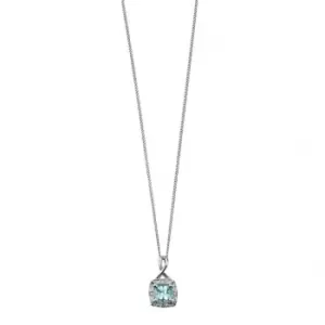 Elements White Gold Aquamarine Pendant Twist Bale GP709TZ475GN143