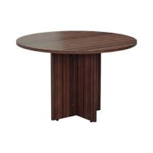 Jemini Walnut Round D1200 Meeting Table 1200mm diameter, 730mm height