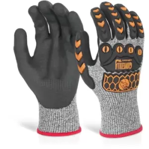 Glovezilla - Nitrile Palm Coated Glove Grey - X-Large - Grey