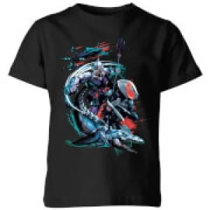 Aquaman Black Manta & Ocean Master Kids T-Shirt - Black - 5-6 Years