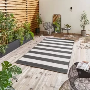 Santa Monica Indoor Outdoor Rug Black/White