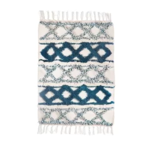 Sass & Belle Blue Scandi Boho Rug