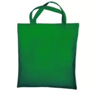 Jassz Bags "Cedar" Cotton Short Handle Shopping Bag / Tote (One Size) (Pea Green)