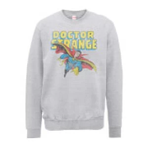 Marvel Doctor Strange Flying Mens Grey Sweatshirt - S - Grey