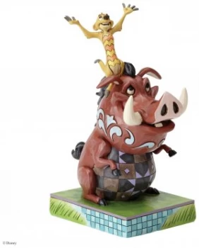 Disney Traditions Timon and Pumbaa Figurine.