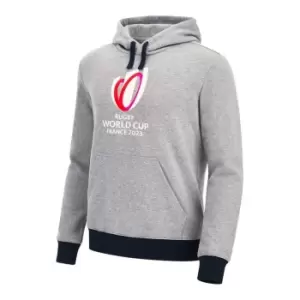 Macron Rugby World Cup Logo Hoodie Mens - Grey