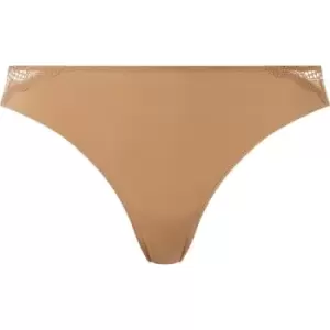 Calvin Klein Mirage Lace Thong - Brown