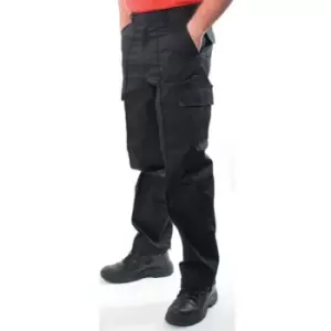 Uneek - UC902 Mens Black 40R Cargo Trousers - Black