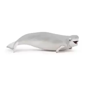 Papo Marine Life Beluga Whale Toy Figure, 3 Years Or Above, White (56012)