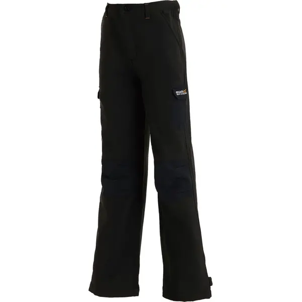 Regatta Boys & Girls Winter Softshell Wind Resistant Trousers 15 Years BLACK RKJ018-800-15