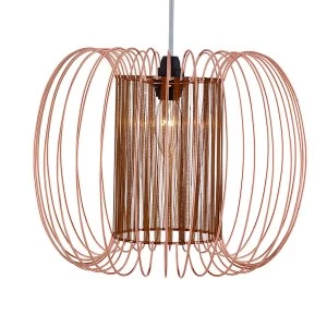 Searchlight Lighting Collection Mara Ribbon Light Shade - Copper