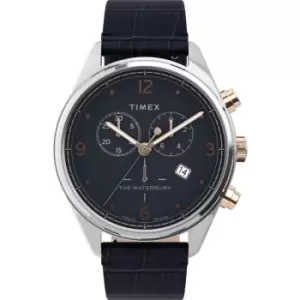 Mens Timex Stainless Steel Waterbury Traditional Chrono Waterbury Traditional