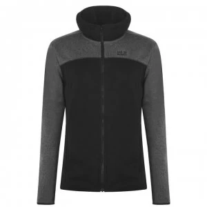 Jack Wolfskin Elk Hooded Fleece Mens - Black