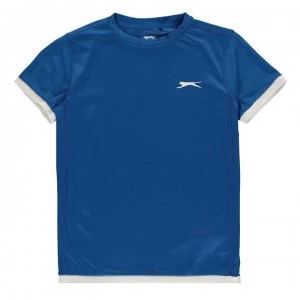 Slazenger Court T Shirt Junior Boys - Royal