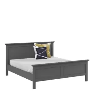 Paris Super King Bed (180 X 200) In Matt Grey