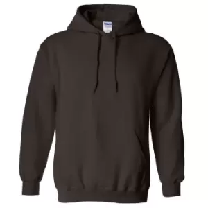 Gildan Heavy Blend Adult Unisex Hooded Sweatshirt / Hoodie (XL) (Dark Chocolate)