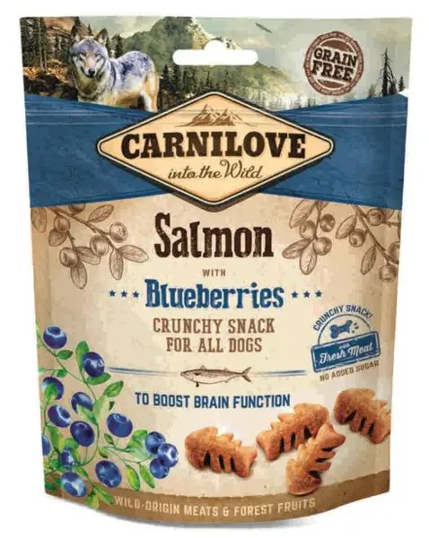 Carnilove Salmon with Blueberries Crunchy Dog Treats 200g