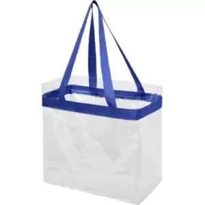 Bullet Hampton Tote (30.5 x 15.2 x 30.5 cm) (Royal Blue/Transparent)