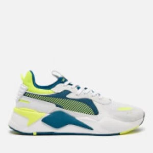 Puma Mens Rs-X Hard Drive Trainers - Puma White/Fizzy Yellow/Digi/Blue - UK 9