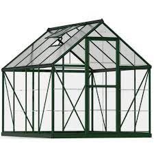 Palram - Canopia Hybrid 6 x 10ft - Green Greenhouse Polycarbonate and aluminium