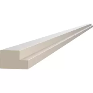 Kitchen Kit Flatpack J-Pull Multi Rail Super Gloss 2745mm in Cashmere Mdf