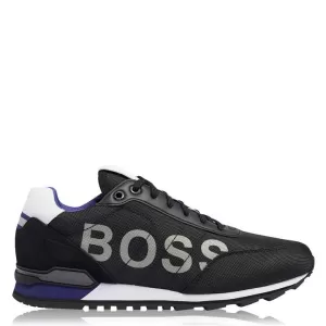 Hugo Boss Parkour Nylon Runner Trainers Black/Purple 005 Men