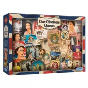 Gibsons Our Glorious Queen 1000 Piece Jigsaw Puzzle