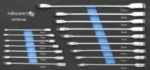 Hogert Technik Ratchet Double Ring Spanner Set HT7G146