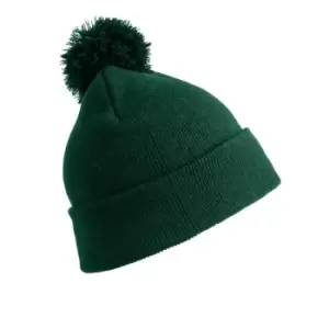 Result Womens/Ladies Winter Essentials Pom Pom Beanie (One Size) (Bottle Green)