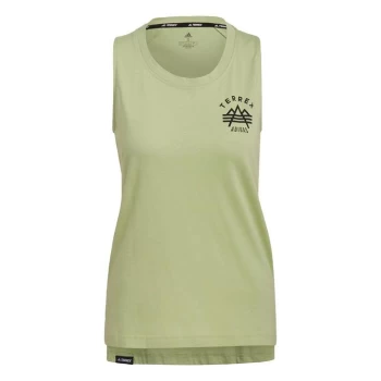 adidas Terrex Graphic Tank Top Womens - Green