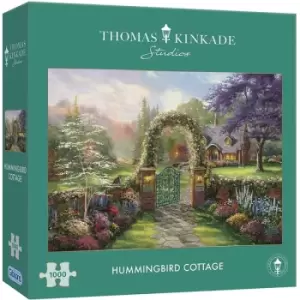 Gibsons Thomas Kinkade Hummingbird Cottage 1000 Piece Jigsaw Puzzle