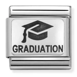 Nomination CLASSIC Silvershine Oxidised Plates Graduation Hat...