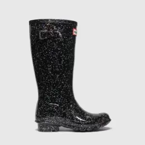 Hunter Black Original Nebula Girls Junior Boots