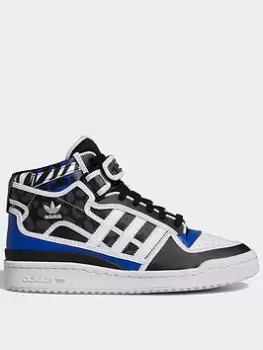 adidas Originals Rich Mnisi Forum Mid Shoes, Blue/White, Size 3.5, Women