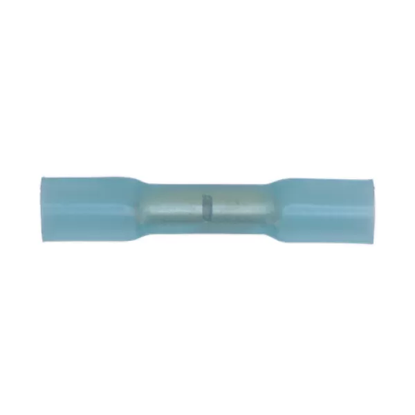 Sealey BTSB50 Heat Shrink Butt Connector Terminal &#216;5.8mm Blue Pack of 50