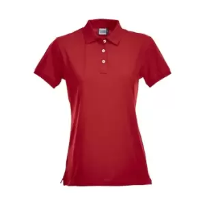 Clique Womens/Ladies Premium Stretch Polo Shirt (L) (Red)