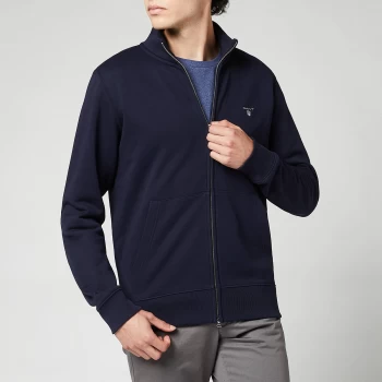 GANT Mens Original Full-Zip Cardigan - Evening Blue - S