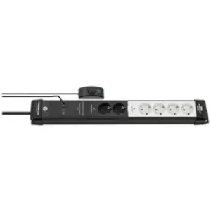 Brennenstuhl 1951560103 Power strip (+ switch) 6x Black/white