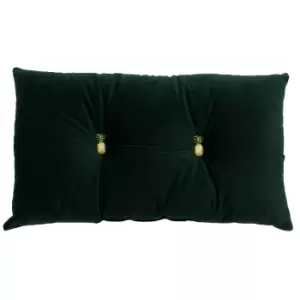 Pineapple Velvet Cushion Emerald Green