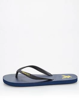 Lyle & Scott Flip Flop, Dark Navy, Size 9, Men