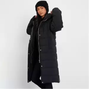 I Saw It First Petite Longline Padded Hooded Gilet - Black