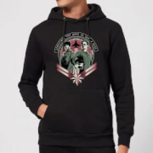 Captain Marvel Take A Risk Hoodie - Black - XXL