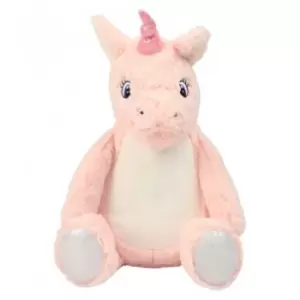 Mumbles Pink Zippie Unicorn Soft Toy (One Size) (Pink)