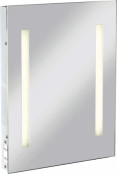 KnightsBridge Illuminated Bathroom Wall Mirror IP44 Rated with Shaver Socket