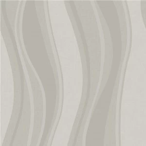 Graham and Brown Super Fresco Elan Wallpaper /Silver