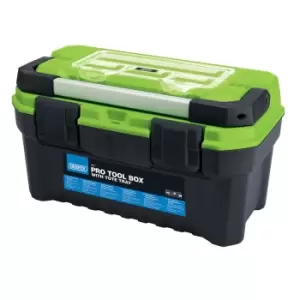 Draper Pro Toolbox With Tote Tray 20" Green