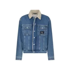 Calvin Klein Jeans Sherpa Denim Jacket - Blue