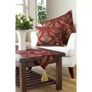 Riva Home Shiraz Table Runner (33x230cm) (Burgundy)